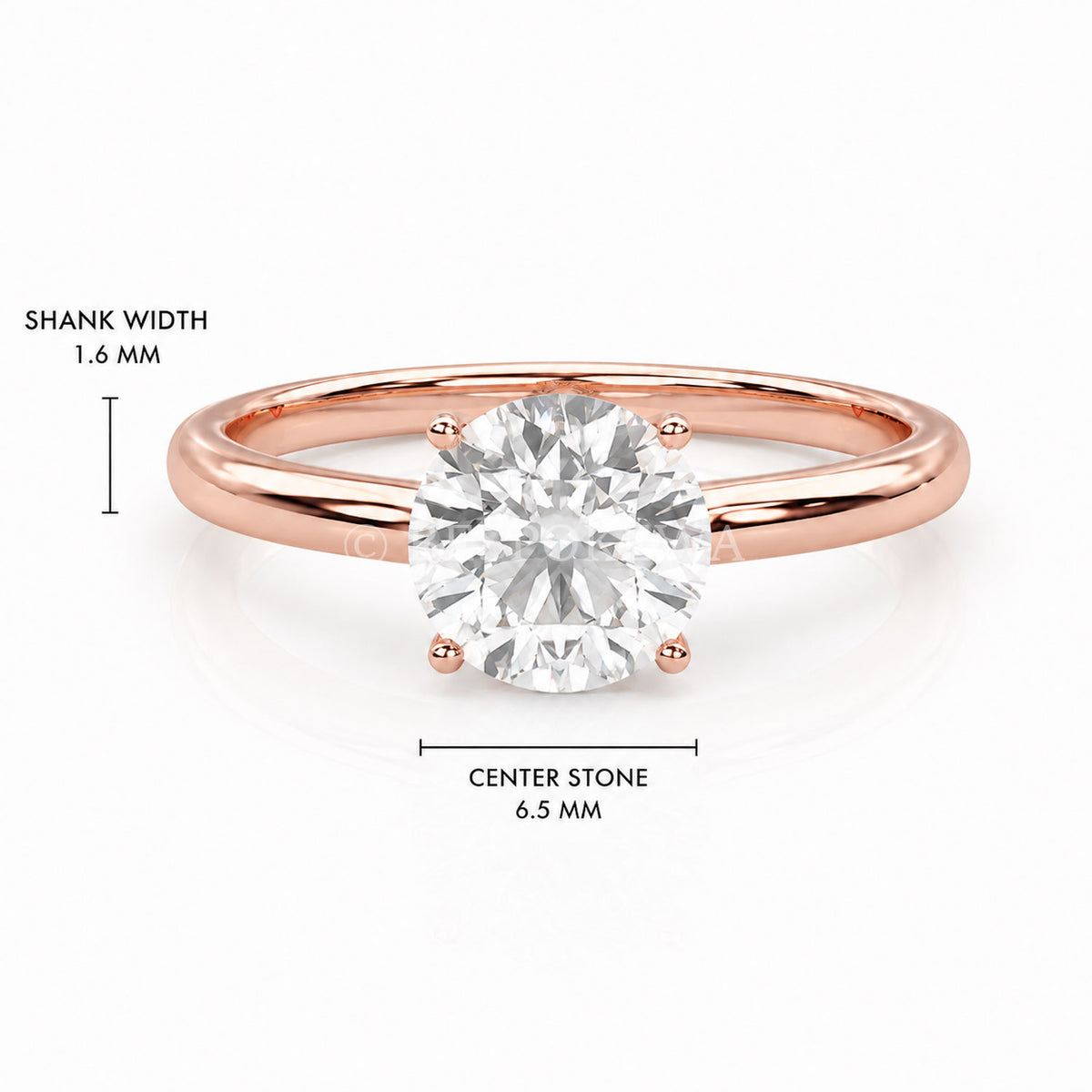 The Solara - Solitaire in Classic Prong Setting — Lab-Grown Diamond, 2ct