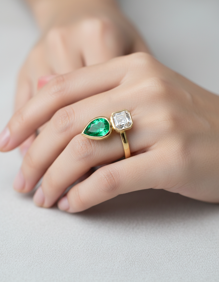 Toi et Moi Engagement Rings
